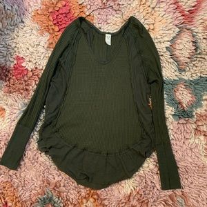 Free People classic waffle knit